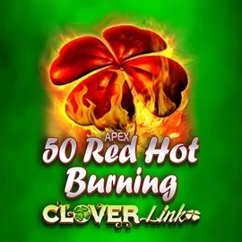 Official Slots logo: 50 Red Hot Burning Clover Links by Novomatic at Kaleo Casino