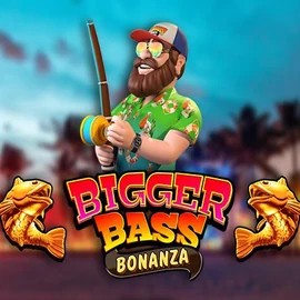 Bigger Bass Bonanza online game logo by Pragmatic Play on kaleocasino.eu