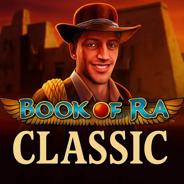 Slots logo of Book of Ra Classic from Novomatic at Kaleo Casino