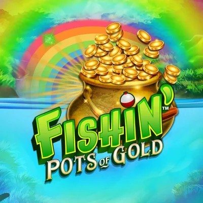 Official Slots logo: Fishin Pots Of Gold by Gameburger Studios at Kaleo Casino