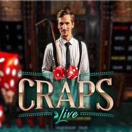 Official Live Casino logo: Live Craps by Evolution at Kaleo Casino