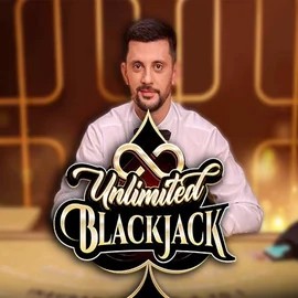 Unlimited Blackjack slot logo by Ezugi at Kaleo Casino
